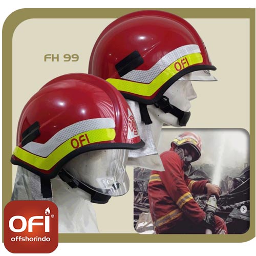 produk APD kebakaran - OFI Full-Head Fire Helmet FH99
