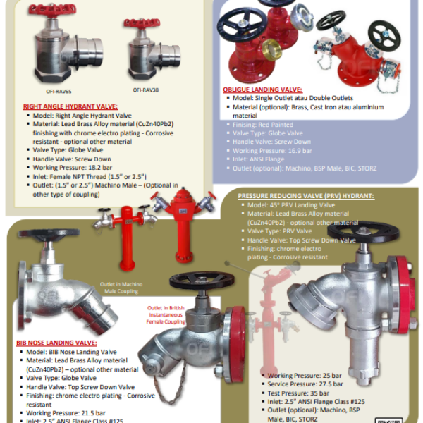 OFI - VARIOUS HYDRANT VALVE Ver 120221 - 230109 - 210601