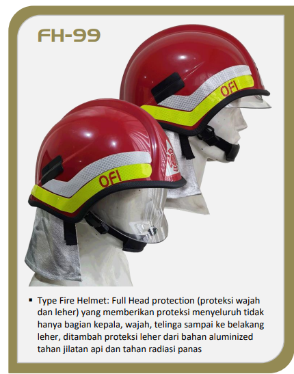 FULL PTOTECTION FIRE HELMET FH-99