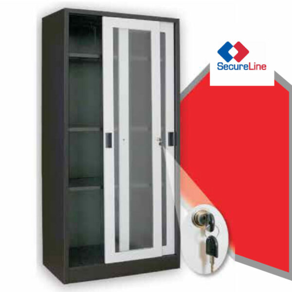 Optima Sliding Glass Door: Lemari Kantor Fungsional dan Modern